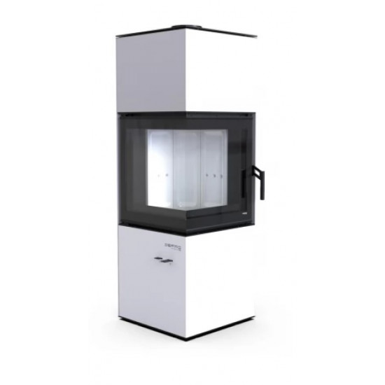 Сталева піч Defro Home QUADROOM Білий
